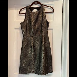 Shimmer and gold cocktail dress